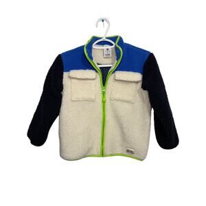 Offcorss boy full zip sherpa color block jacket 6 outdoor spring gorpcore hiking